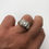 Thumbnail: Vintage 14k White Gold 0.60pts(tw) Natural Diamond Mens Ring 10.5