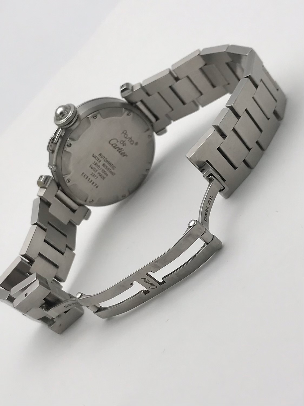 Thumbnail: Authentic CARTIER Pasha GMT 2377 Automatic Watch 7”