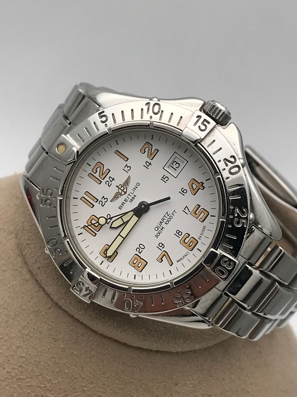 Thumbnail: 💯Authentic BREITLING Etancho Colt 38mm White Dial, High