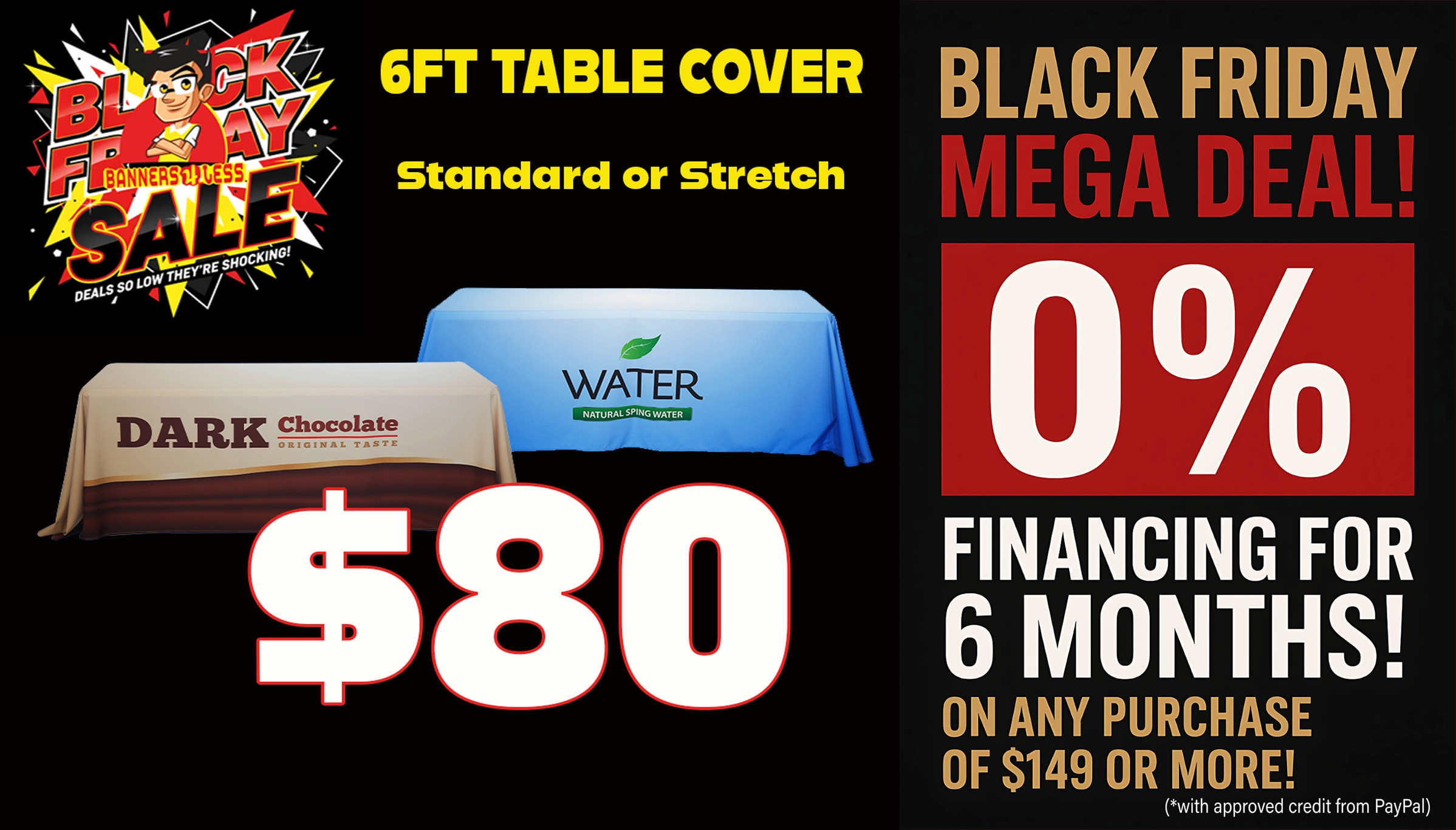 6ft Stretch Table Cover