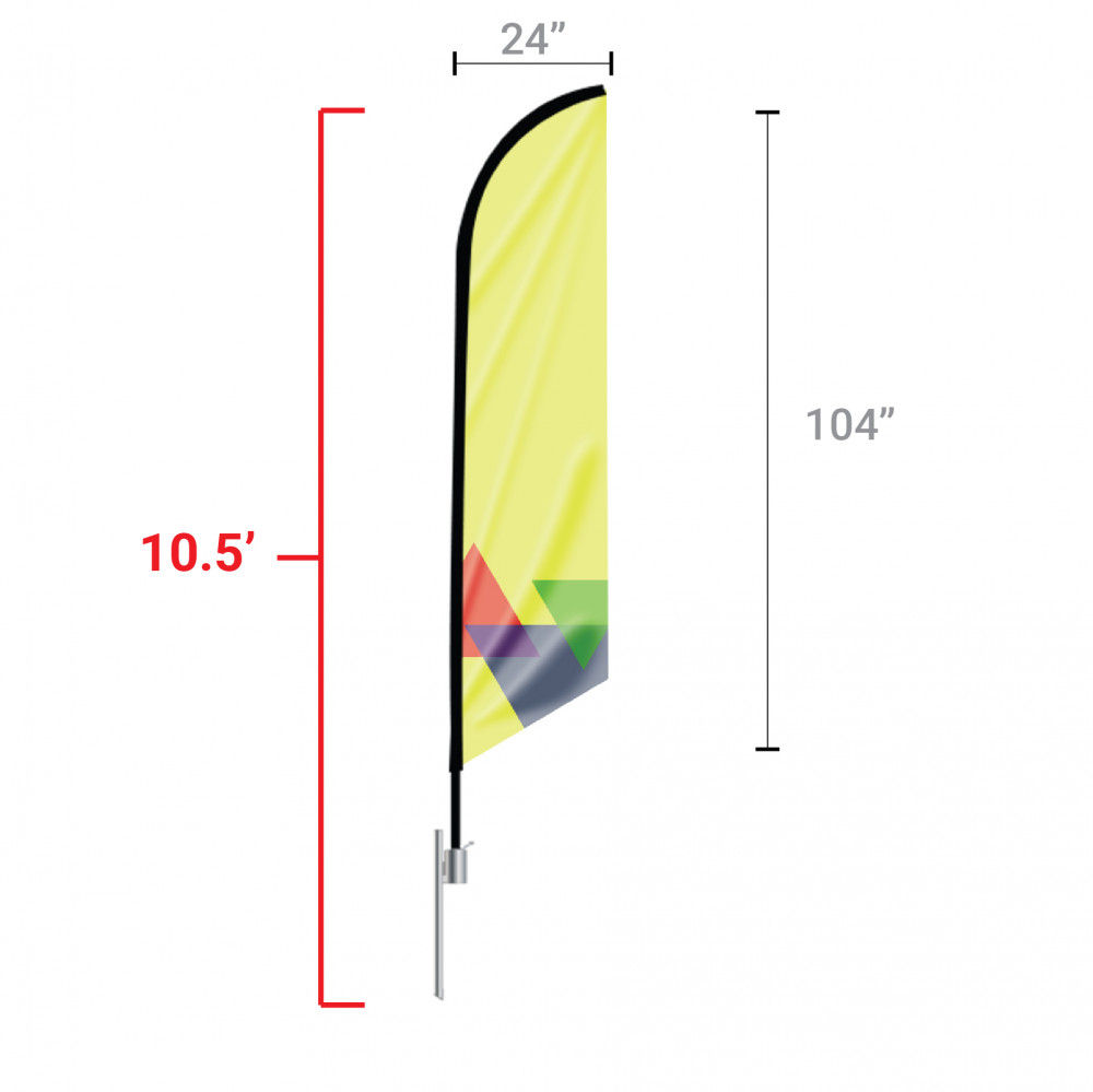 10.5ft  Feather Angle Flag