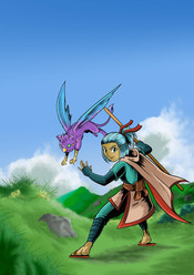 Fantasy Character with Sword