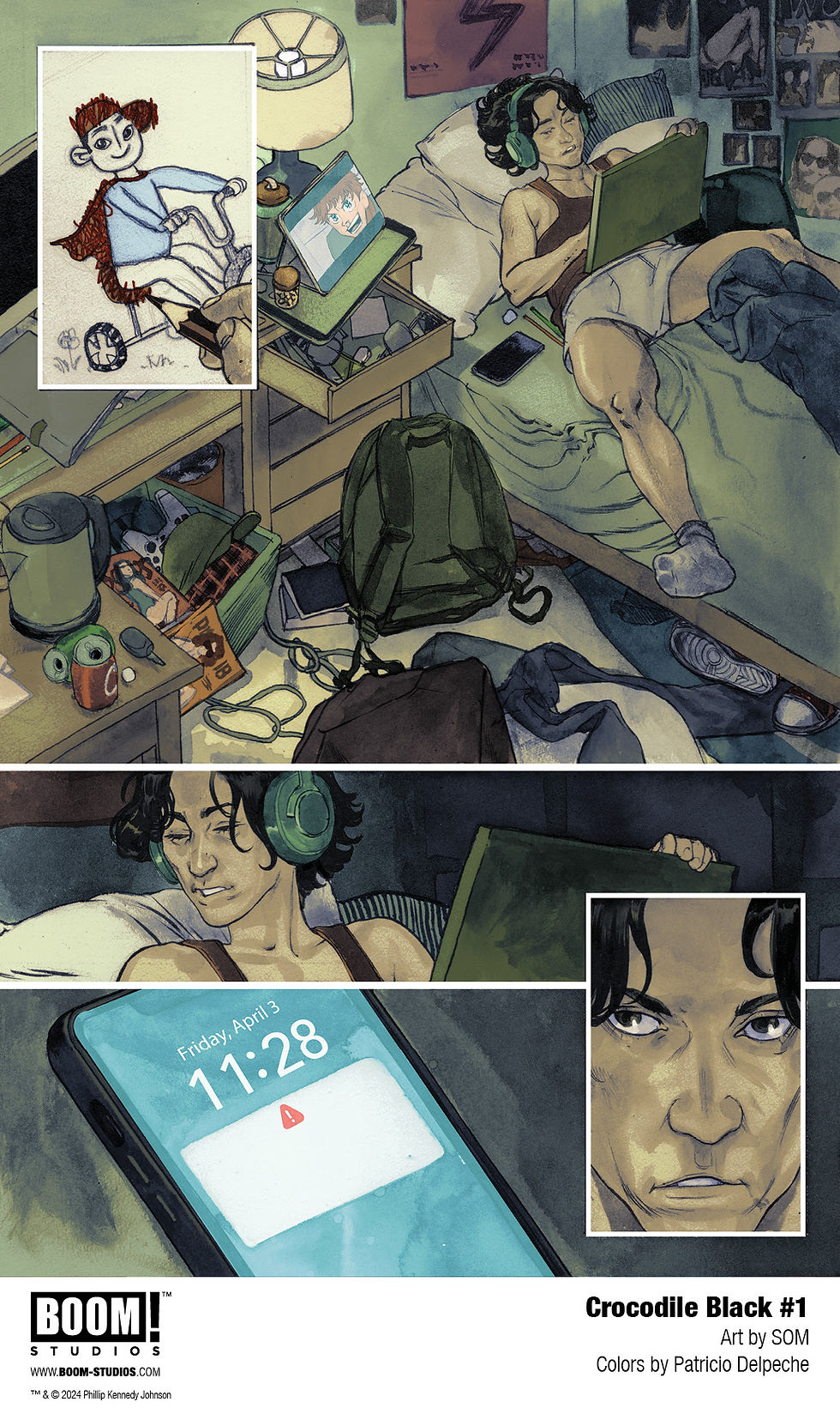 Crocodile Black #1 - Art by SOM and Colors by Patricio Delpeche