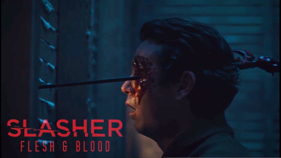 Slasher Season 4: Seamus gets speared behind the walls