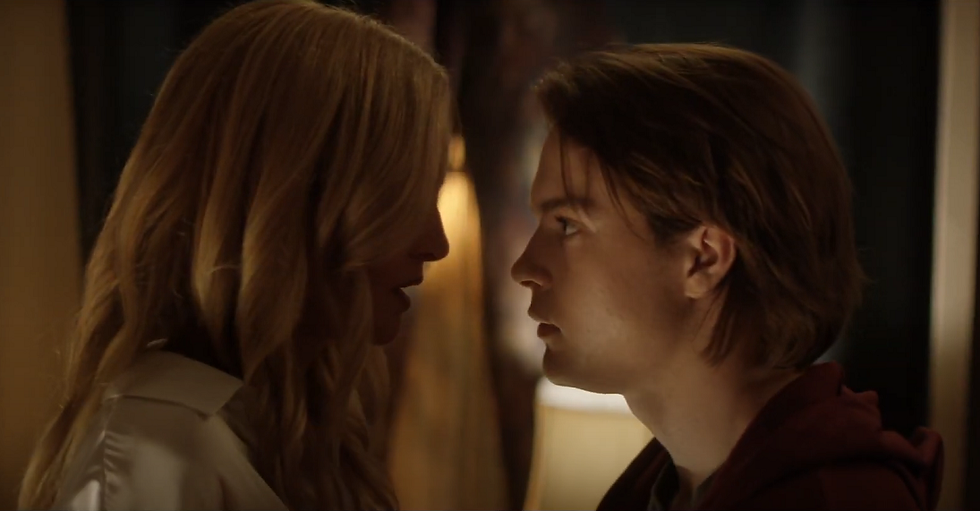 Heather Graham and Judah Lewis in Suitable Flesh
