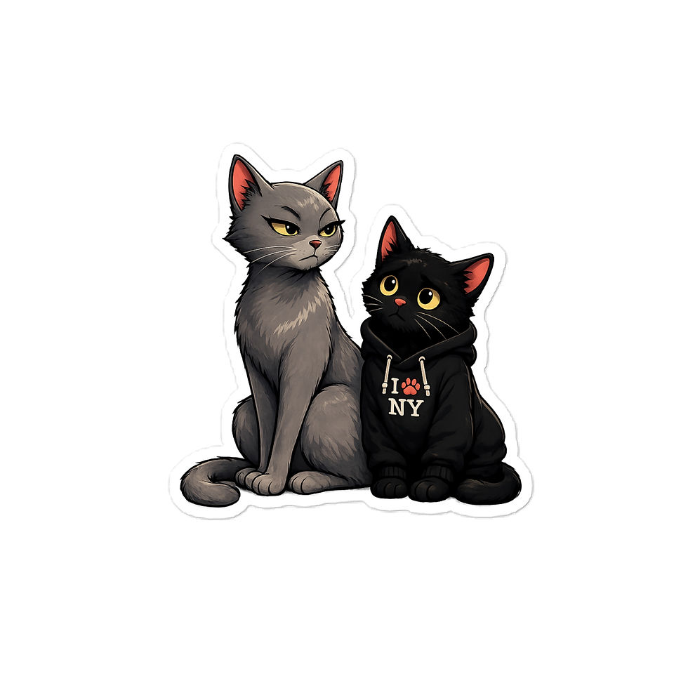 Thumbnail: Remy & Saskia Classic Die-Cut Sticker