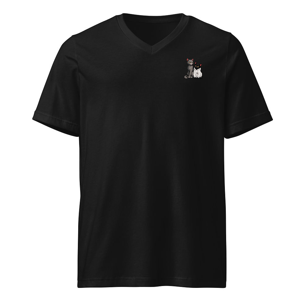 Thumbnail: Unisex Short Sleeve V-Neck T-Shirt
