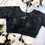 Thumbnail: Floral Embroidery Net Readymade Black Blouse main view