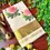 Thumbnail: Pink Rose Motif Kasavu Tissue Saree with Blouse folded view