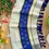 Thumbnail: Berry Blue Chathura Zari Tussel Tissue Kerala Saree main view
