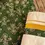 Thumbnail: Pea Green Ajrak Shirt and Kasavu Mundu Combo Set closeup view