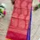 Thumbnail: Double Shade Blue Flower Zari  Pure Soft Silk Saree pallu view