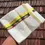 Thumbnail: Golden Feather Green & Maroon Kasavu Cotton Double Mundu Dhoti closeup view