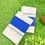 Thumbnail: Azure Blue Pure Cotton Katti Kara Setmundu folded view
