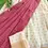 Thumbnail: Golden Buttas Silk Tissue Dhavani Set with Blouse closeup view