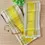 Thumbnail: Pea Green Stripe Border Golden Kasavu Tissue Set Mundu