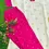 Thumbnail: Rose Kurti and Bottom Set with Golden Jacquard Buttas