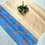 Thumbnail: Neon Blue Floral Pattern Jacquard Tussel Handloom Soft Silk Saree Main View