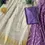 Thumbnail: Lavender Kasavu Dhavani Set full view