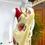 Thumbnail: Red Kathakali Designer Golden Kerala Tissue Saree side view