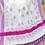 Thumbnail: Purple Floral Creeper Cotton Kuthampully Saree pallu top view
