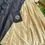 Thumbnail: Black Golden Tissue  Set with Matching Blouse main view