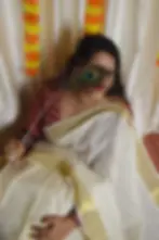 Tiny Golden Block Kasavu Cotton Saree with Running Blouse closeup view