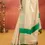 Thumbnail: Green Tussel Tissue Kasavu Saree closeup view
