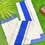 Thumbnail: Azure Blue Pure Cotton Katti Kara Setmundu zig-zag view