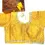 Thumbnail: Sunny Yellow Silver Embroidery Sleeve Blouse main view
