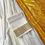 Thumbnail: Medallion Yellow Kasavu Cotton Dhavani Set blouse view
