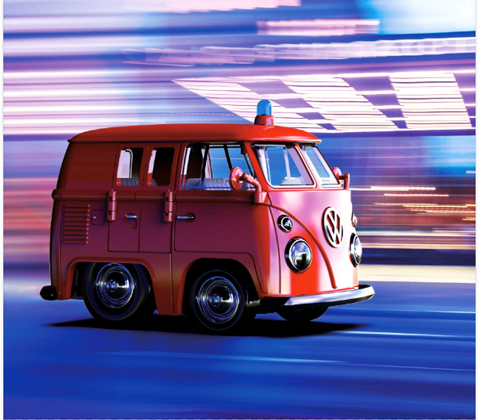 Thumbnail: TinyQ Uno-Series 16 - Volkswagen T1 Transporter (Fire Engine)