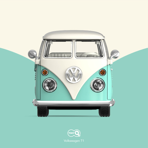 TinyQ Uno-Series 16 - Volkswagen T1 Transporter (Turquoise Green