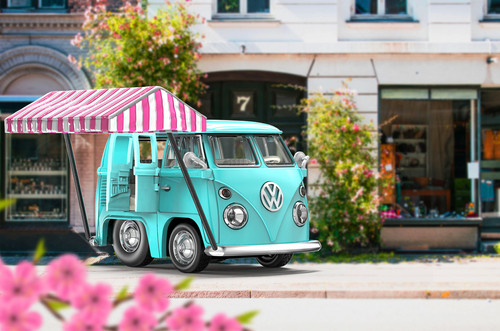 TinyQ Uno-Series 16 - Volkswagen T1 Transporter (Pacific Blue