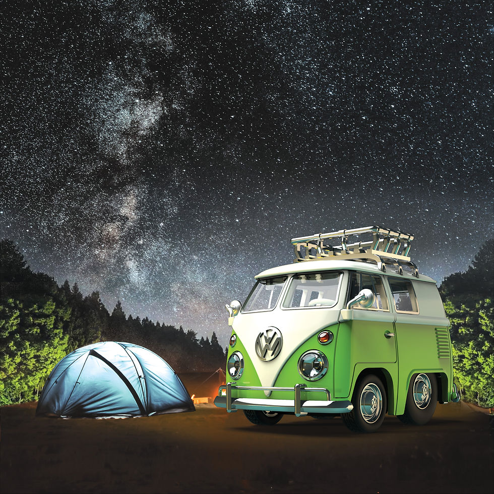 Thumbnail: TinyQ Uno-Series 16 - Volkswagen T1 Transporter (Lime Green)
