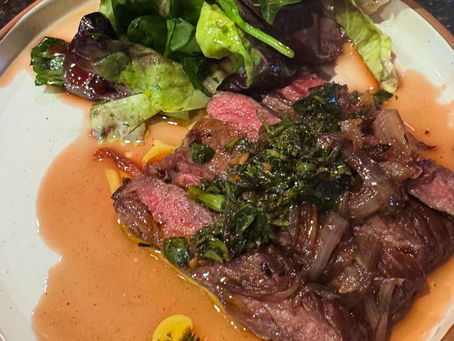 Thomas Keller's Skirt Steak with Carmelized Onions