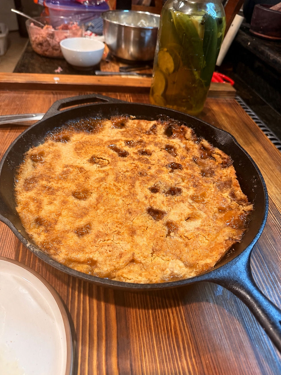 Bourbon Peach Dump Cake