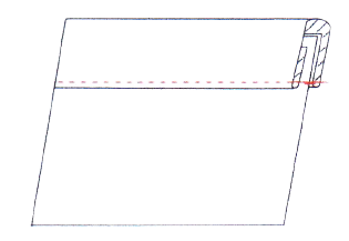 19. Pööratud (kaetud) lõikeservaga rullkandi palistus