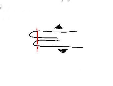 7 vöö pealistusõmblusega läbilõikejoonis