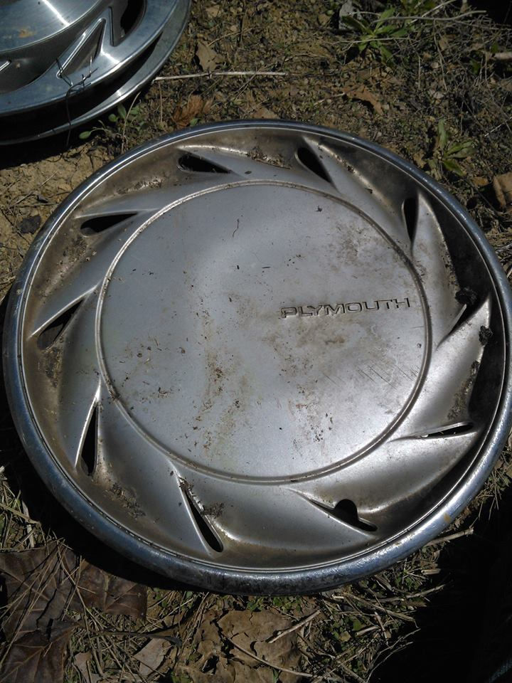 Plymouth 15" Hubcaps pair maysautosalesmckee