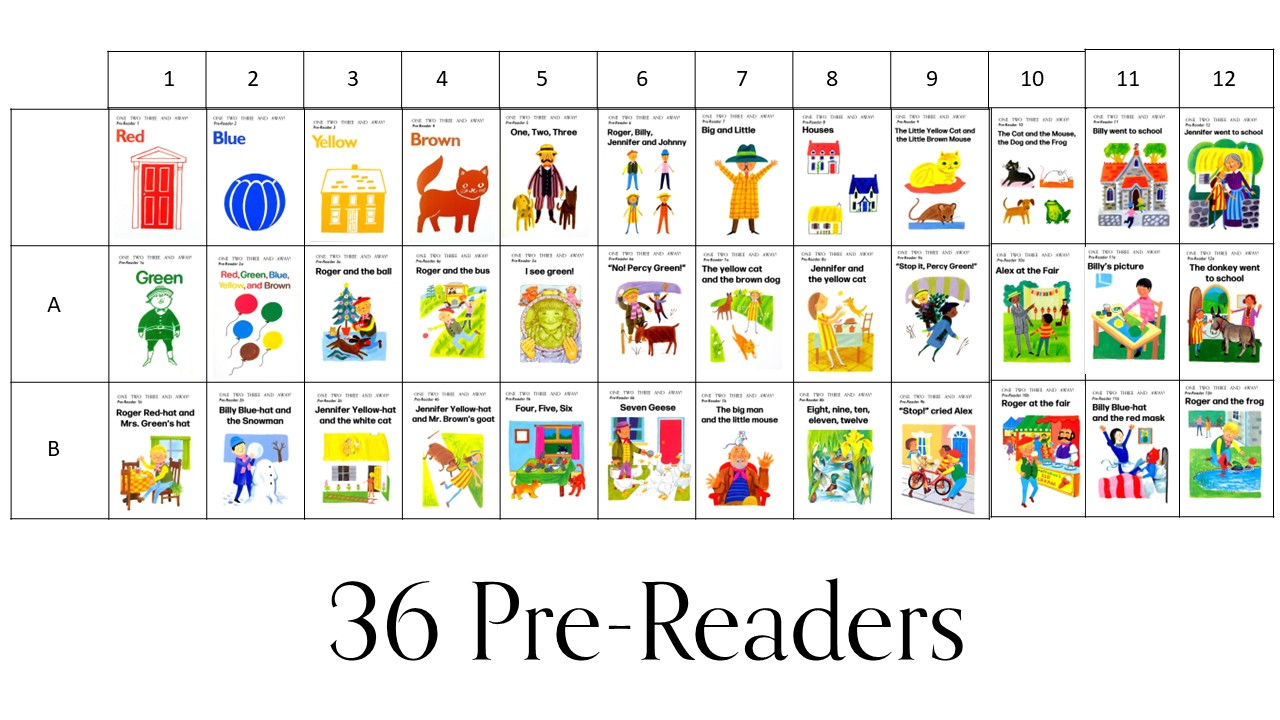 1,2,3 and Away! Pre-Readers 1 - 12, 1A - 12A, 1B - 12B