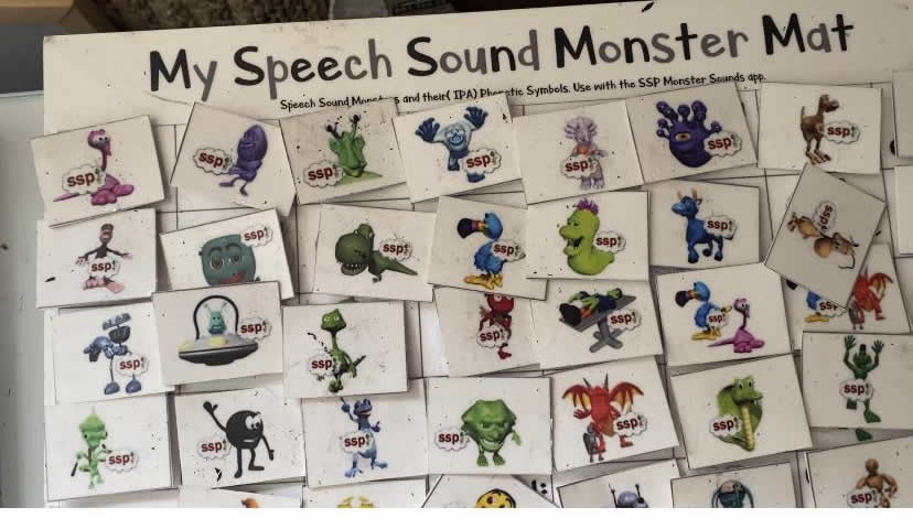 Thumbnail: Monster Spelling Mat in Folder - With Spare Tiles