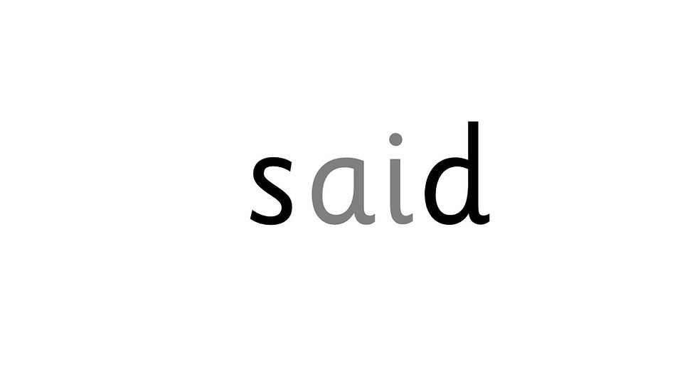 Mapped Sight Words