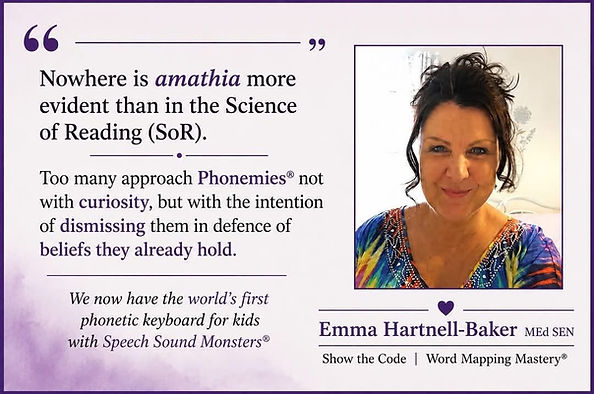 Nowhere is amatha more evident than in the Science of Reading (SoR)