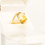 Miniature : Bague Citrine & Or jaune - Dodeca Diamonds Switzerland
