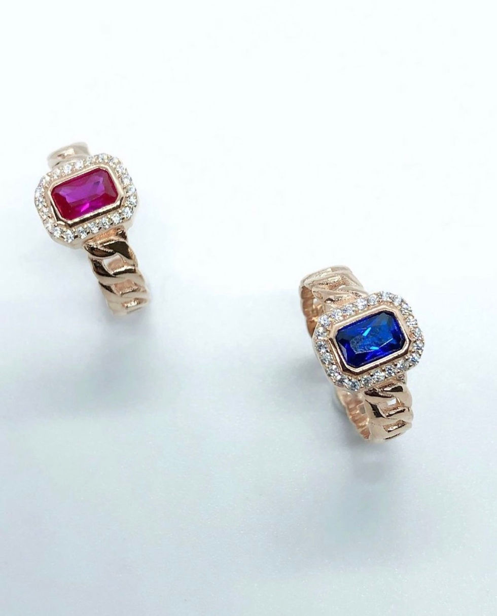 الصورة المصغرة: خاتم قابل لتعديل المقاس(فضي-روز)