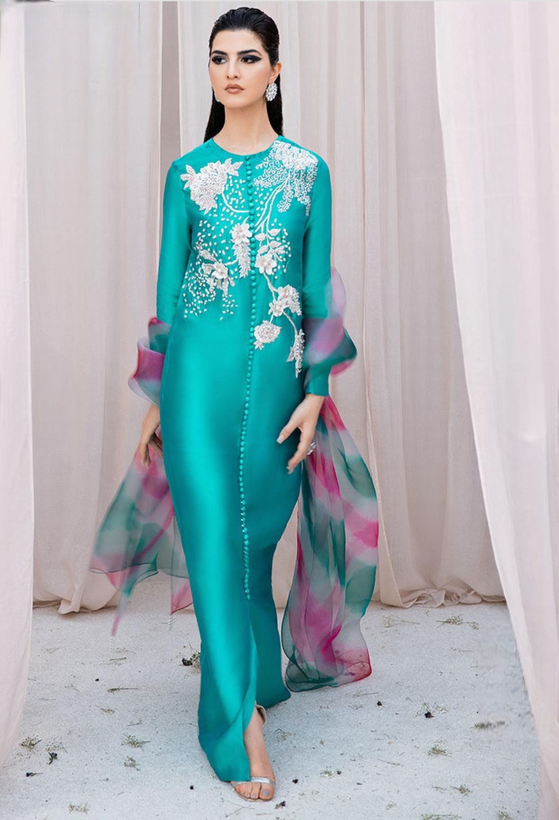 تركواز Long dress 