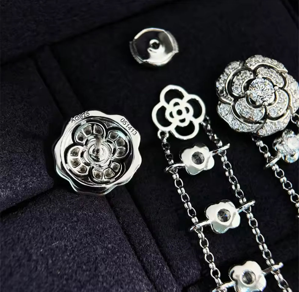 الصورة المصغرة: طقم الورد خاتم + أقراط