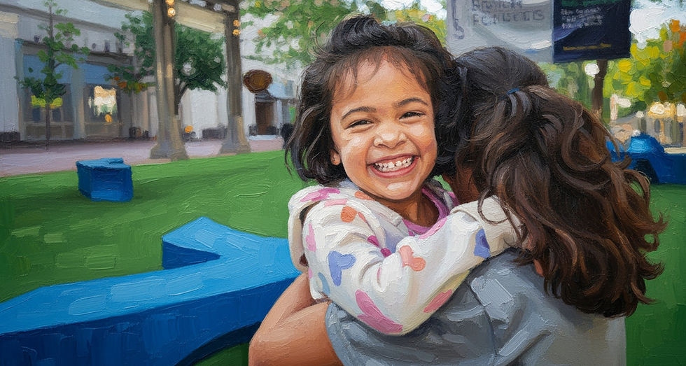 Chloe Negron with sister