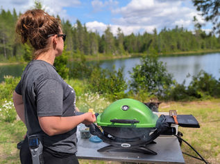Chelsi out there cooking